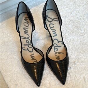 Sam Edelman Black Patent Leather Heels